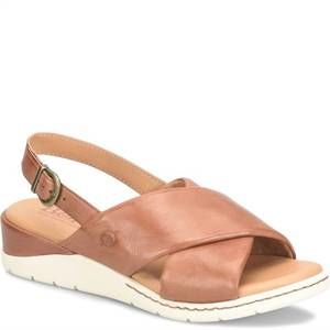 NEW BORN women's mia sandal in brown luggage